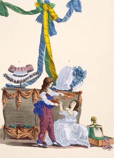 Androman and Warwick hats, engraved by Dupin, plate no.320 from 